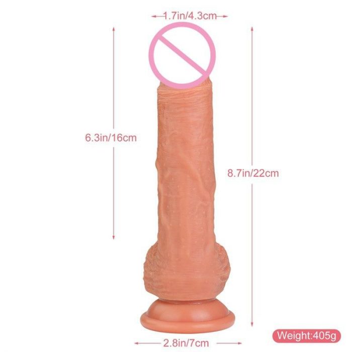 8 Inch Dual Density Silicone Realistic Dildo