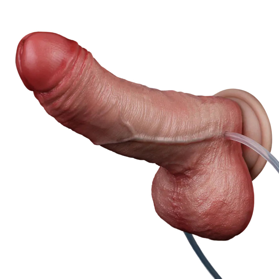 Realistic 6 Inch Inflatable Squirting Dildo