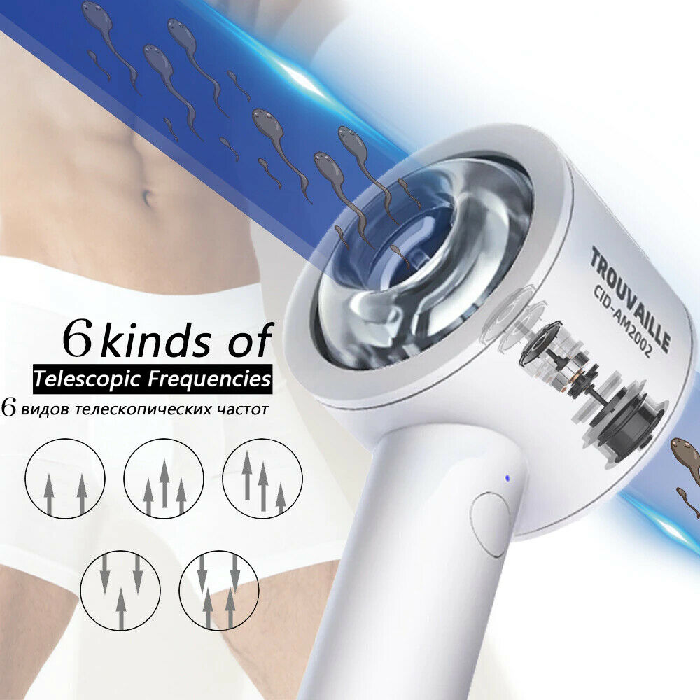 White Fully Automatic Opening Male Masturbator