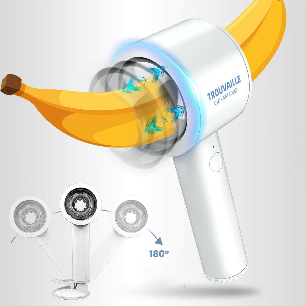White Fully Automatic Opening Male Masturbator