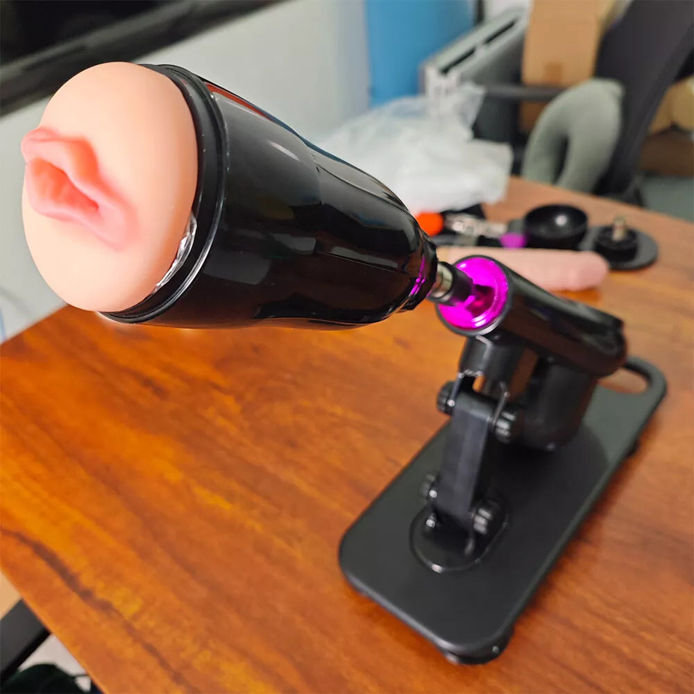 Mechanical Dildo Black Portable Sex Device