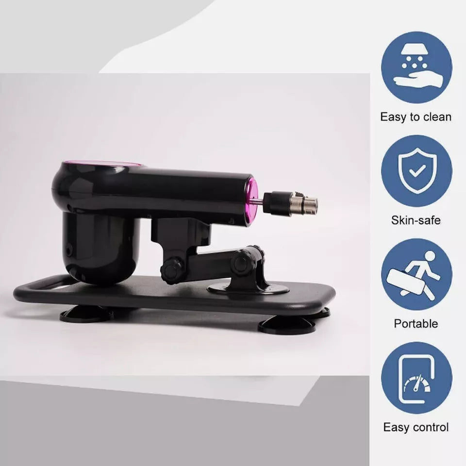 Mechanical Dildo Black Portable Sex Device