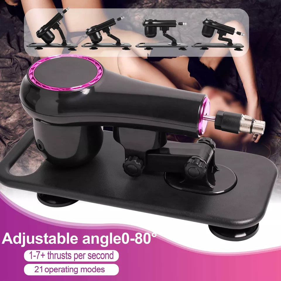 Mechanical Dildo Black Portable Sex Device