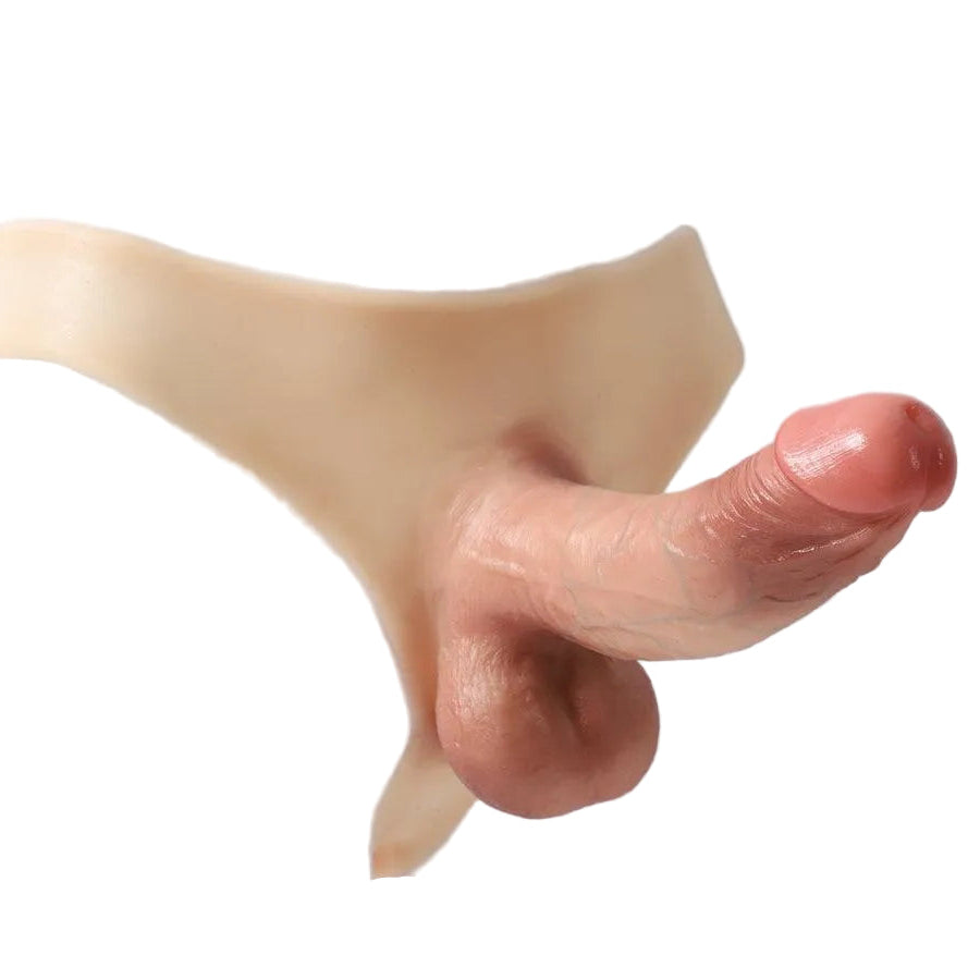 Realistic 8 inch Penis Hollow Dildo Pants