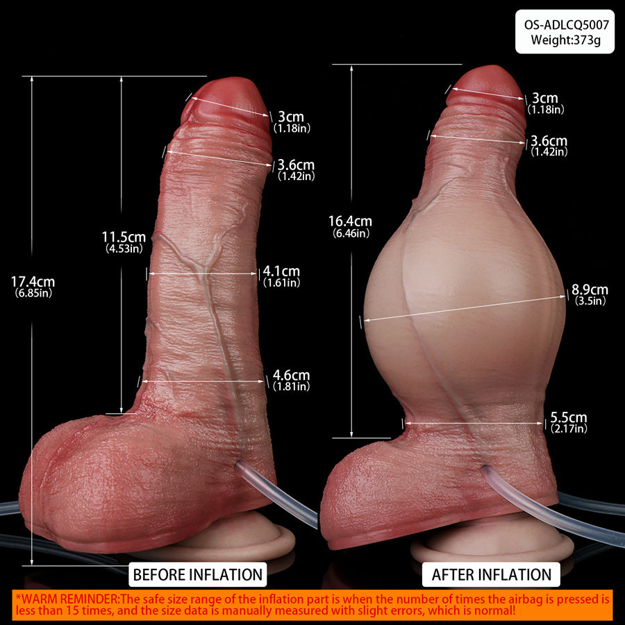 Realistic 6 Inch Inflatable Squirting Dildo