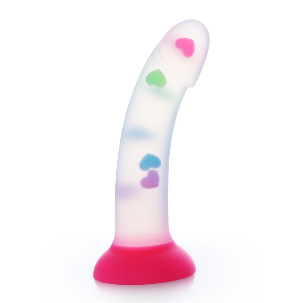 7 Inch Cute Curvy Jelly Confetti Dildo