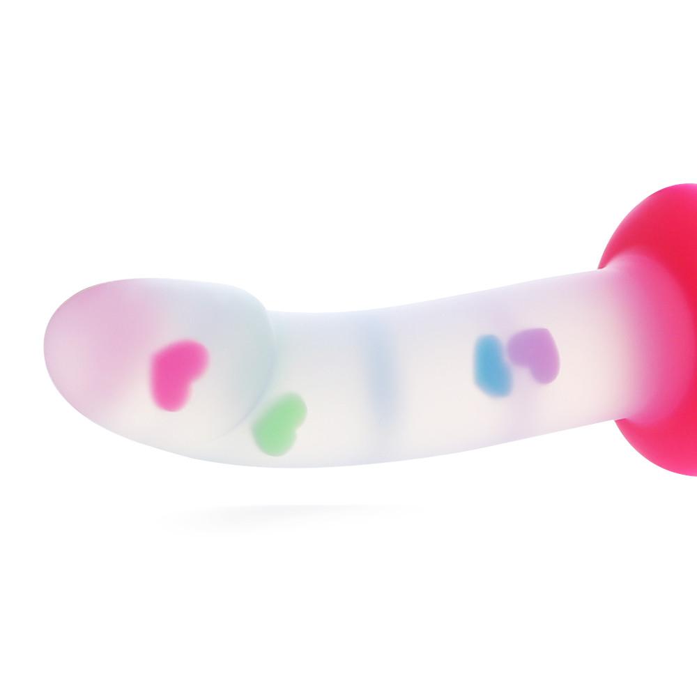 7 Inch Cute Curvy Jelly Confetti Dildo