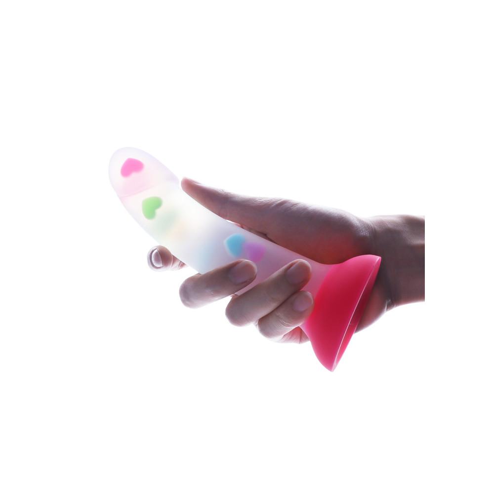 7 Inch Cute Curvy Jelly Confetti Dildo