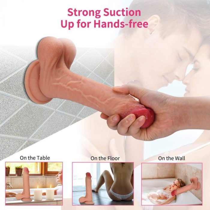 8 Inch Dual Density Silicone Realistic Dildo