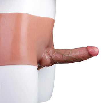 7 Inch Silicone Realistic Hollow Dildo Pants