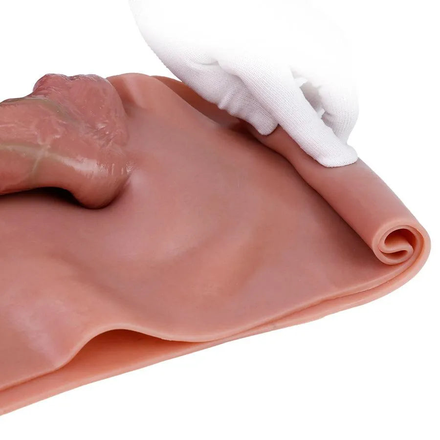 7 Inch Silicone Realistic Hollow Dildo Pants
