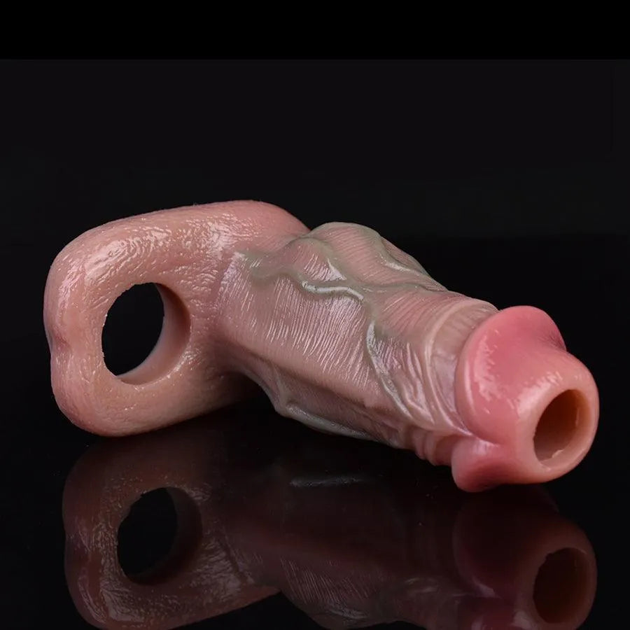 5 Inch Realistic Open Knot Penis Sleeve